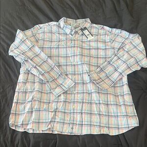 Vineyard Vines Men's Pastel Plaid Button Down Shirt
